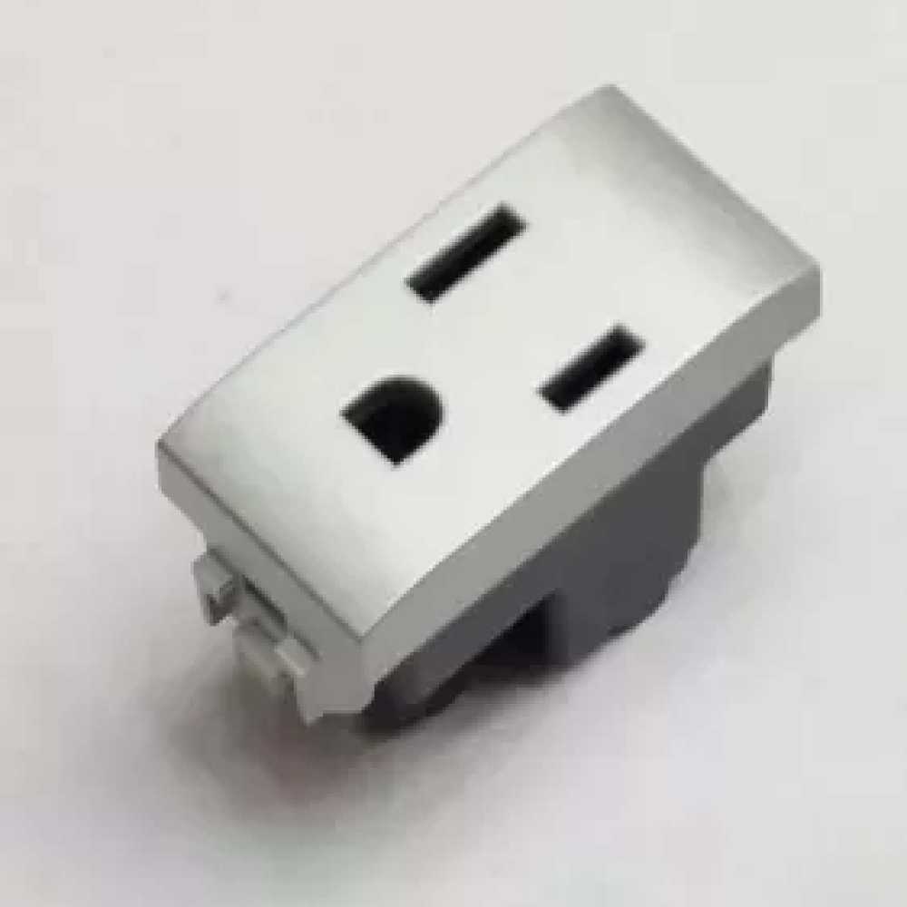 TOMACORRIENTE POLARIZADA Y ATERRIZADA 2P+T 1 MOD. 15A/127-277V. NT4129