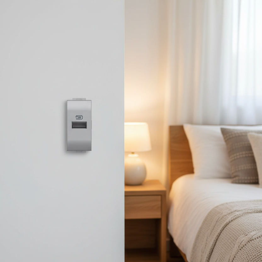 CARGADOR USB 1 MODULO TIPO A 5VDC HASTA 1500MA TECH LIVINGLIGHT