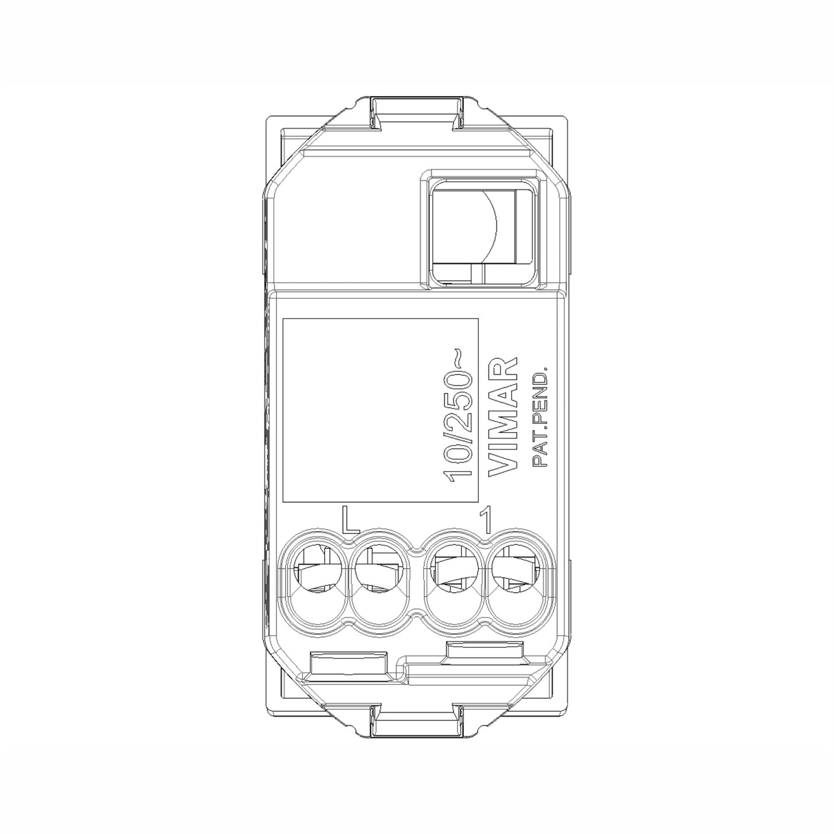 PULSADOR 1P NO 1 MOD. 10A/250V. BLANCO NEVE VIMAR