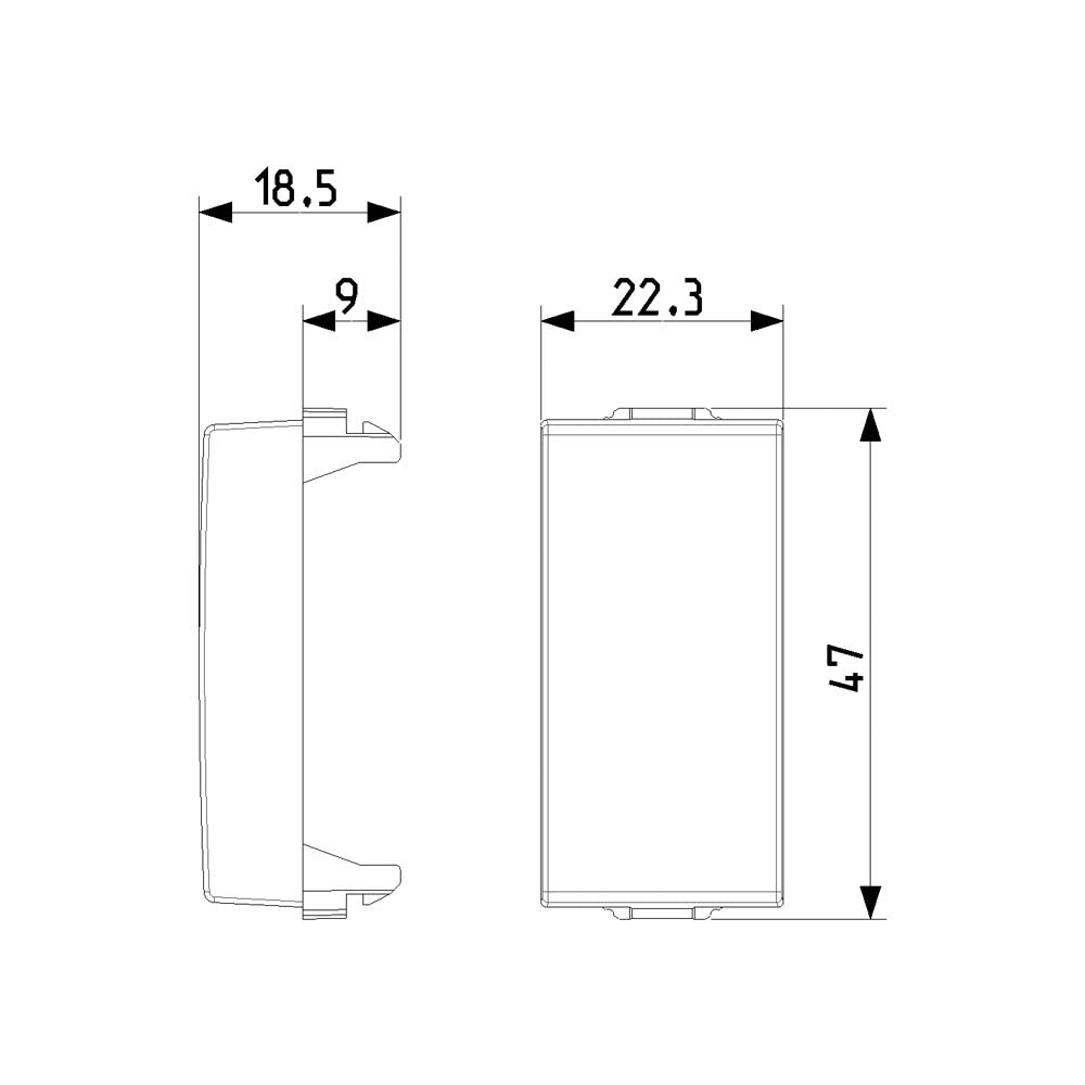 MODULO CIEGO BLANCO NEVE VIMAR