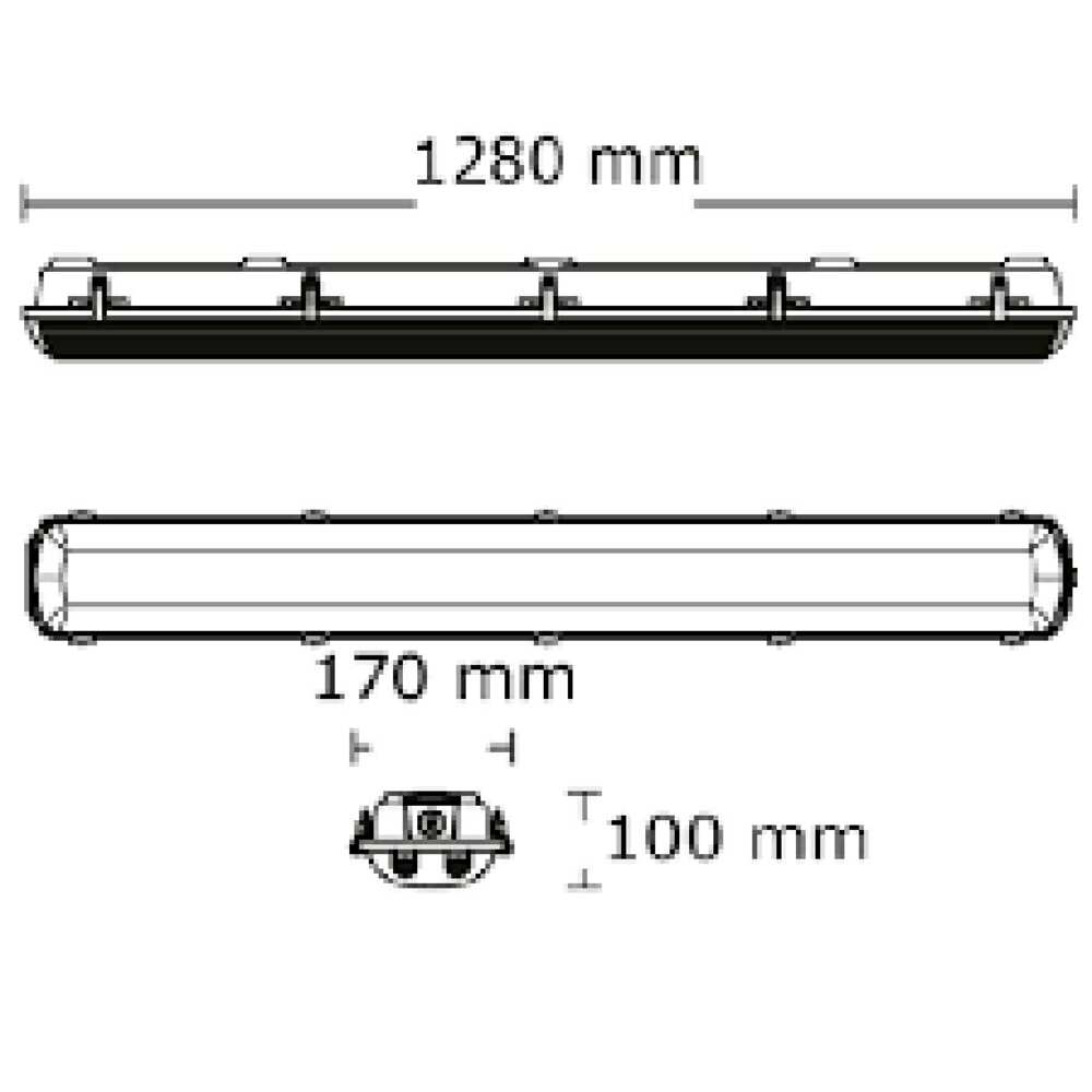 LUMINARIA SOBREPONER LED OCEAN 2X15W/127-277V. BLANCO FRIO CON DRIVER ELECTRONICO A PRUEBA DE POLVO Y HUMEDAD CONSTRULITA