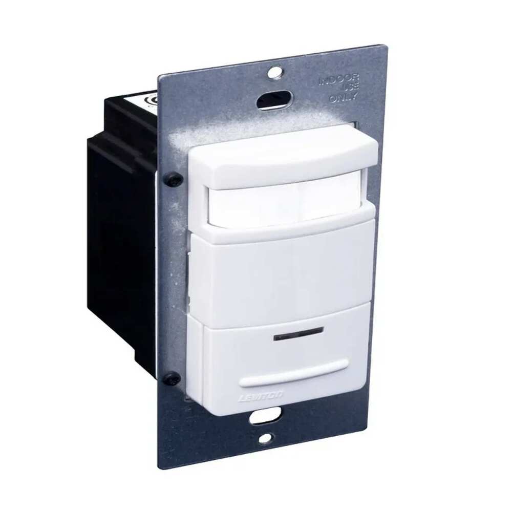 SENSOR TECHO 180 PIR ENCENDIDO MANUAL C/LUZ DE NOCHE 120/277V. BLANCO