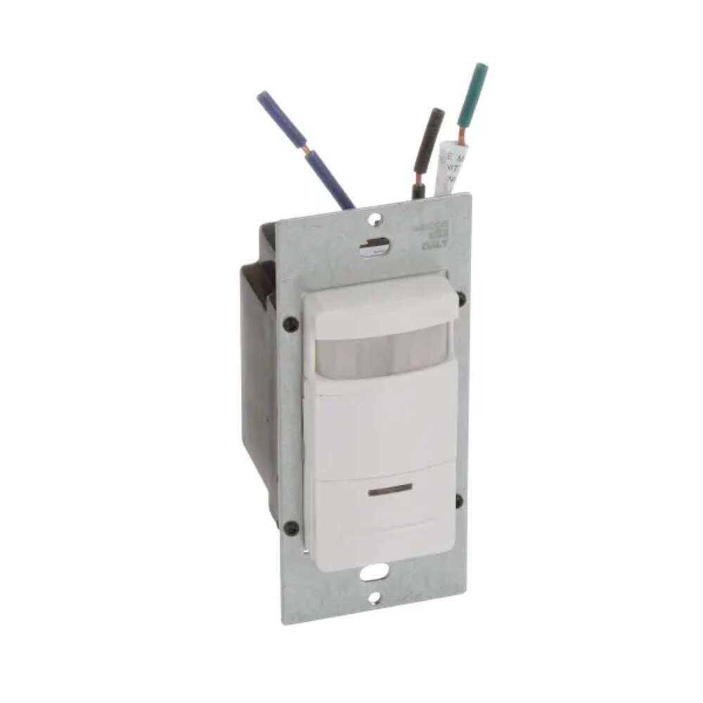 SENSOR TECHO 180 PIR ENCENDIDO MANUAL C/LUZ DE NOCHE 120/277V. BLANCO