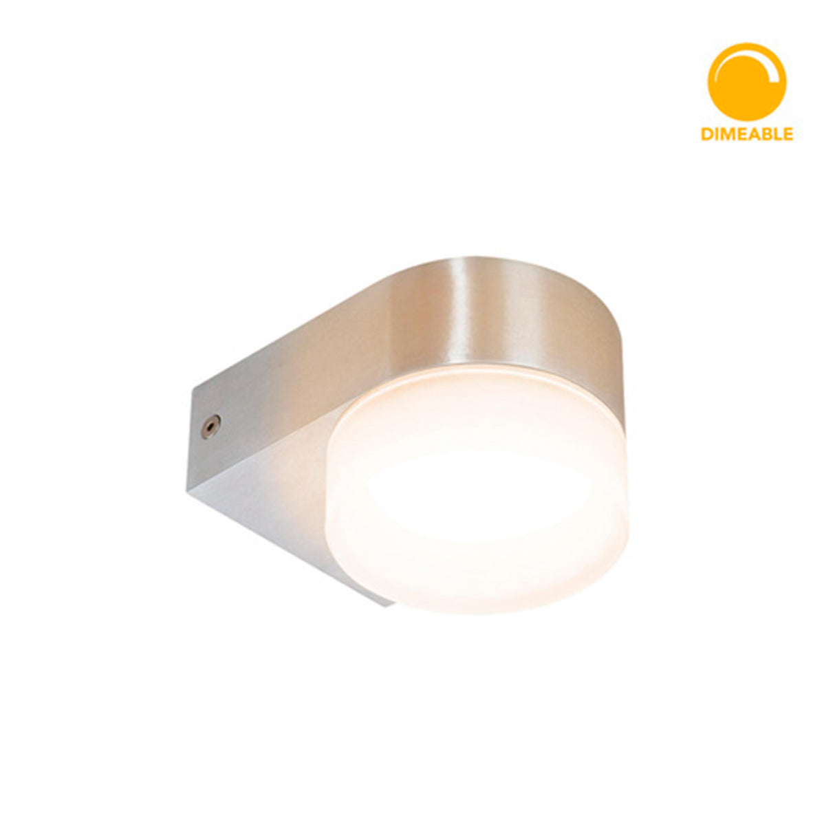 LUMINARIO SOBR. MURO LED 4.5W A 127V ALUMINIO CON VIDRIO TEMPLADO IP 65 3000K CONSTRULITA *** HASTA AGOTAR ***