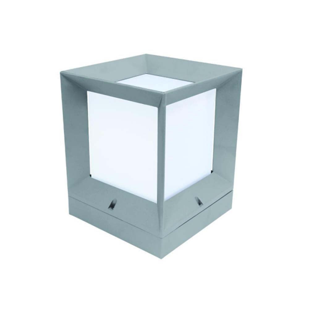 LUMINARIO LED SOBREPONER MURO 10W/127-277V. CUBIC GRIS 3000K LUZ CALIDA CONSTRULITA