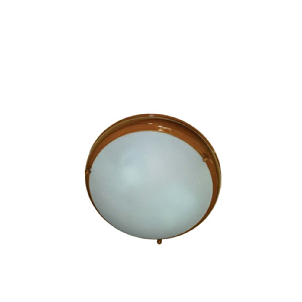 PLAFON MODELO 450 GRANDE 2 LUCES SIN FOCO BLANCO LISO MCA GUZMAN