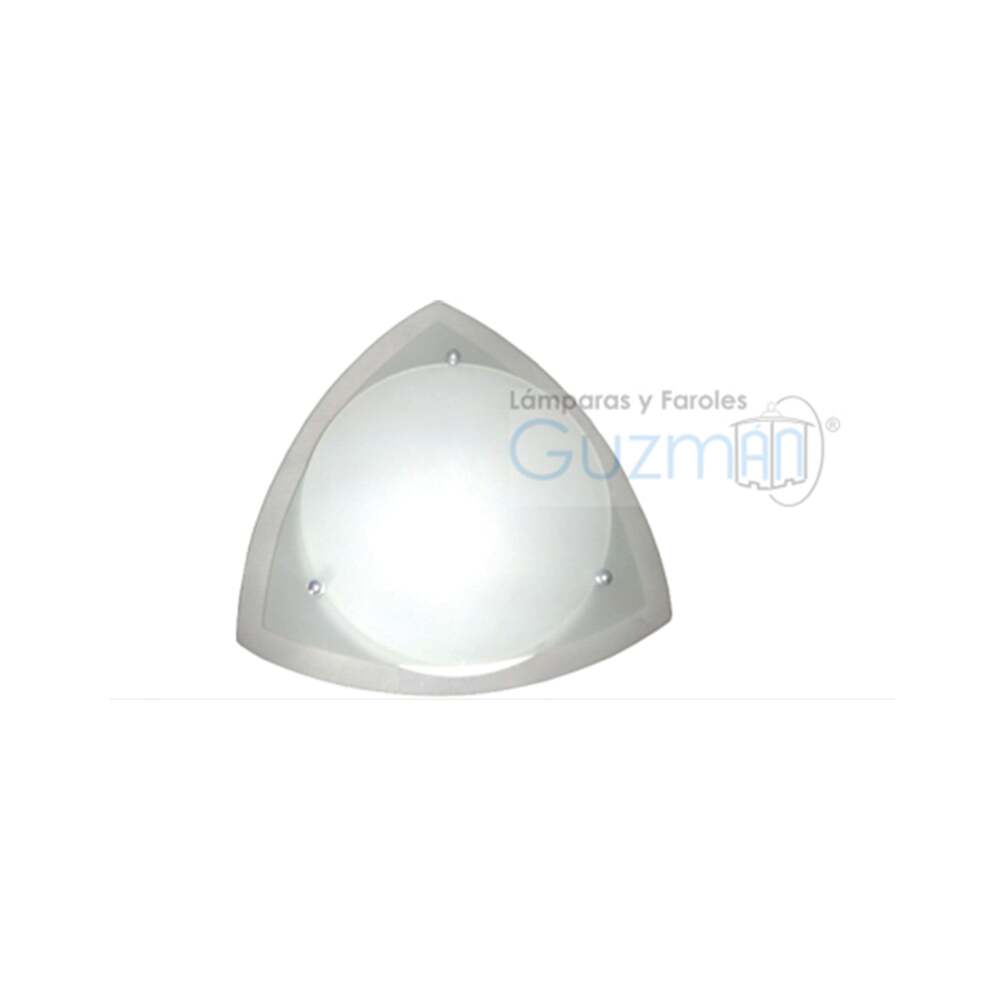 PLAFON CHICOCRISTAL FIGURA TRIANGULO 2 LUCES MCA GUZMAN
