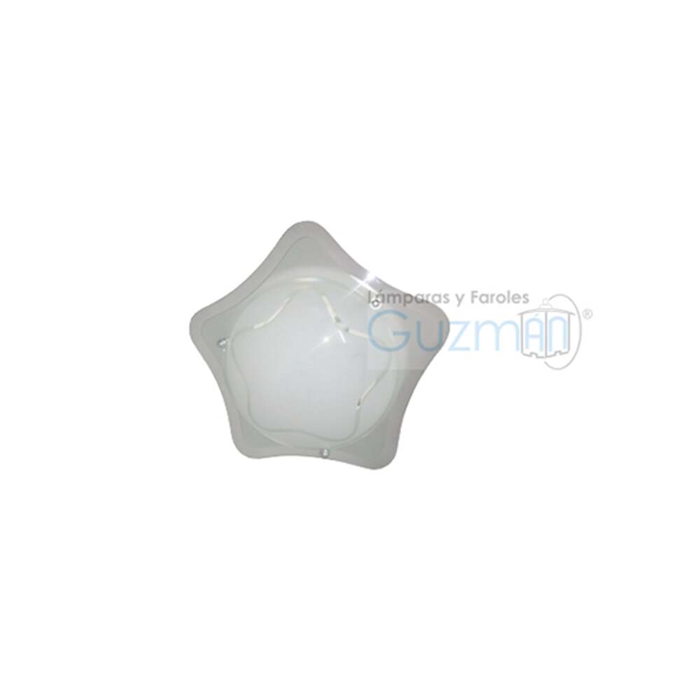 PLAFON GRANDE CRISTAL FIGURA ESTRELLA 2 LUCES MCA GUZMAN