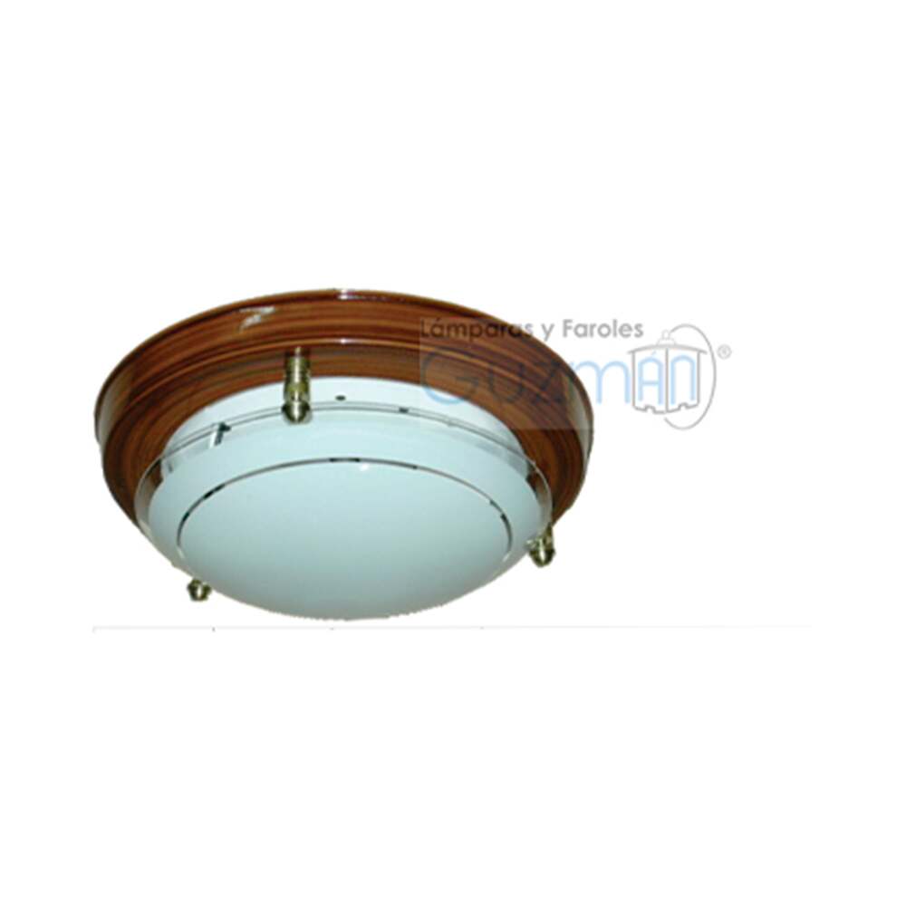 PLAFON MODELO 419 CHICO 2 LUCES SIN FOCO BLANCO LISO MCA GUZMAN