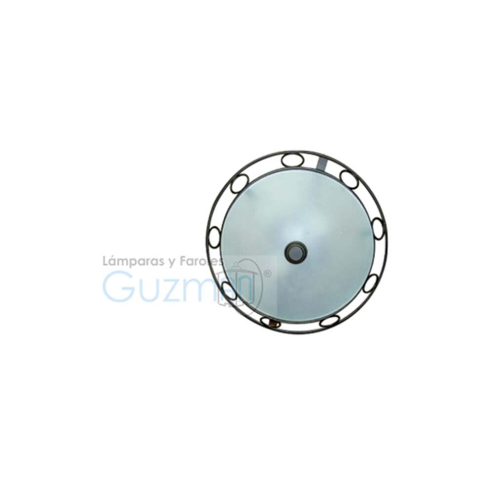 PLAFON ANILLOS CHICO 2 LUCES SIN FOCO BASE CAFE MCA GUZMAN