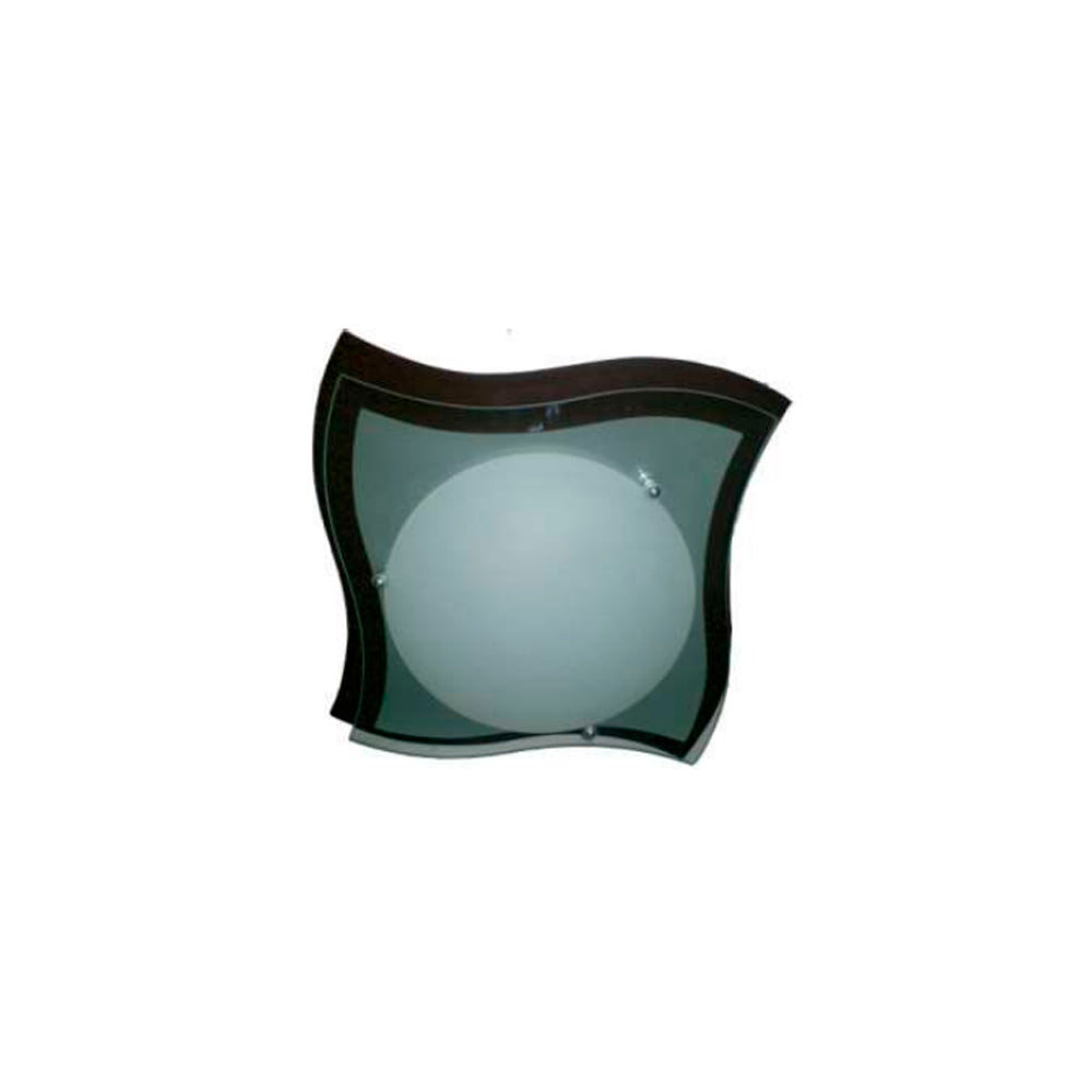 PLAFON PANUELO GRANDE EN MADERA CHOCOLATE 2 LUCES SIN FOCO MCA GUZMAN