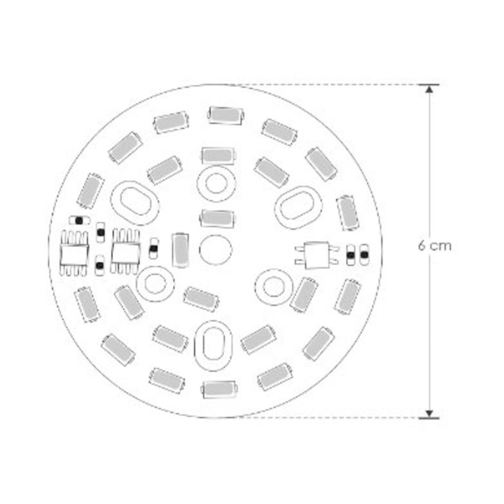 LAMPARA T/PASTILLA REDONDO LED 12W BLANCO 120 130V IP20 ILUMILEDS