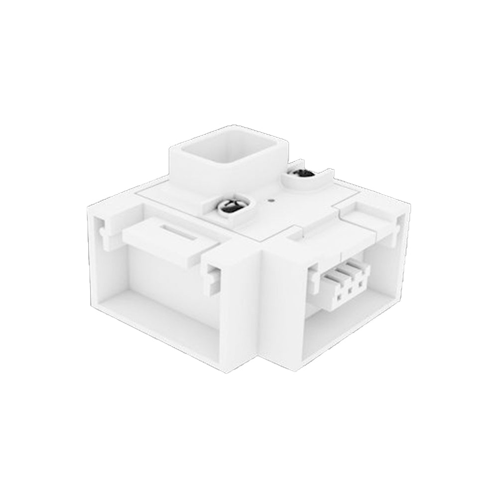 CONECTOR 90 ALIMENTACION VERTICAL TERMINACION CIEGA BLANCO ELECTROMAG