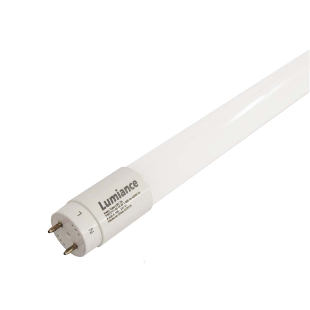 RETRO TUBE (VIDRIO) OPALINO LED T8 18W/120-277 6500K ***CONEXION DE UN SOLO LADO***