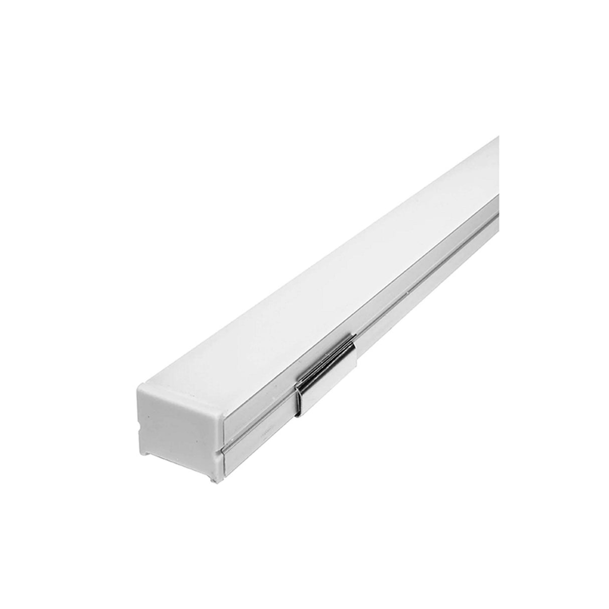 KIT PERFIL P/TIRA EXTRAPLANA LED S/CEJA (PERFIL RECT ALUM 2M + MICA DIFUSA 2M + 2 TAPAS LAT + 2 GRAPAS DE EMP/SOB IP20) ILUMILEDS