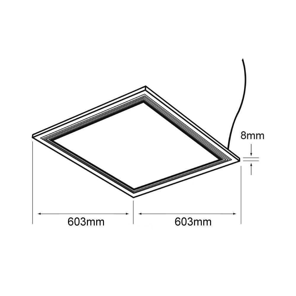 PANEL LED DOMUS I TECNOLITE PARA SUSPENDER O EMPOTRAR 40W LUZ DE DÍA LED INTEGRADO ***NO INCLUYE KIT DE SUSPENSION***