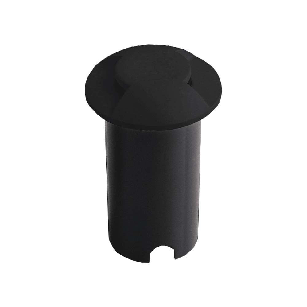 LUMINARIA LED 1W 90LM COLOR NEGRO 3000K EMPOTRADO PISO DOBLE SALIDA DE LUZ 90-240V ***HAE2025***