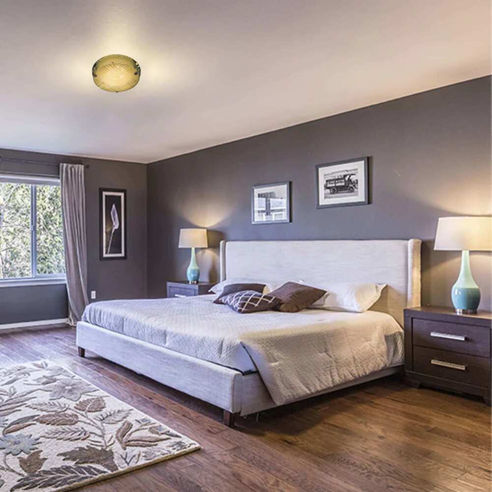 PLAFON CON PLACA LED 3TONOS LUZ BLANCA CALIDA Y NEUTRA/PANTALLAS DE CRISTAL DECORADO. PLC-526-008 STAR 008