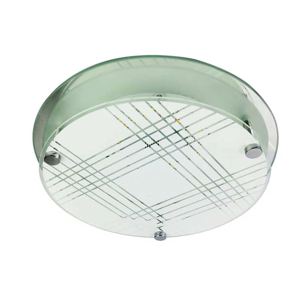 PLAFON CON PLACA LED 3TONOS LUZ BLANCA CALIDA Y NEUTRA/PANTALLAS DE CRISTAL DECORADO. PLC-526-008 STAR 008