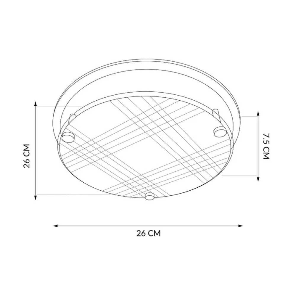 PLAFON CON PLACA LED 3TONOS LUZ BLANCA CALIDA Y NEUTRA/PANTALLAS DE CRISTAL DECORADO. PLC-526-008 STAR 008