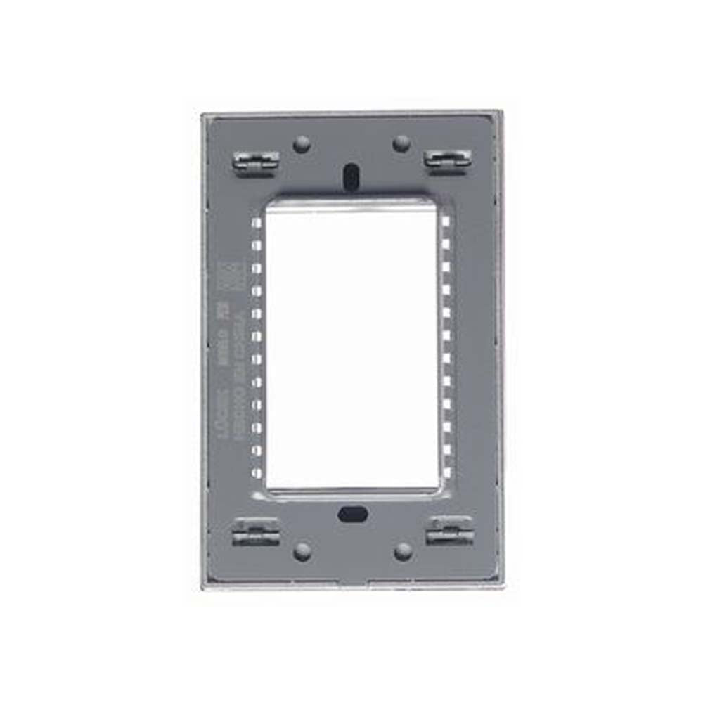 PLACA METALICA DE 3 MODULOS ESPEJO NEGRO LUCEK CRISTAL