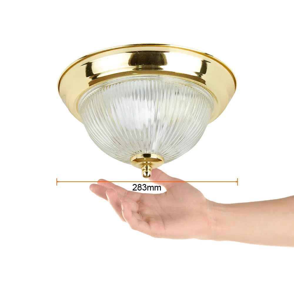 LÁMPARA DE INTERIOR TECNOLITE LENO III PARA SOBREPONER BASE E27 LATONADO