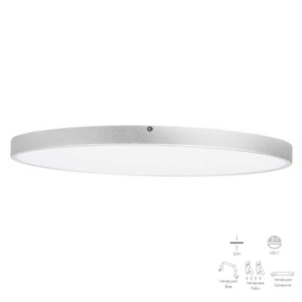 LÁMPARA DE INTERIOR LED IBIZA II TECNOLITE SOBREPONER EMPOTRABLE BOTE INTEGRAL 15W LUZ DE DÍA
