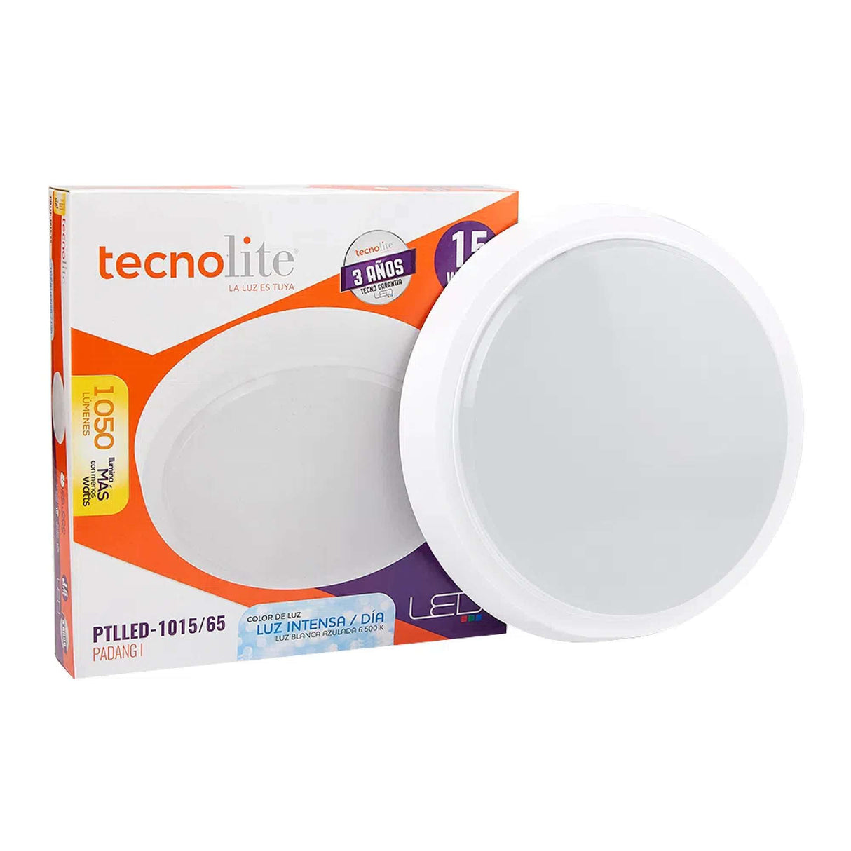 LÁMPARA DE INTERIOR LED TECNOLITE PADANG I PARA SOBREPONER 15W LUZ DE DÍA