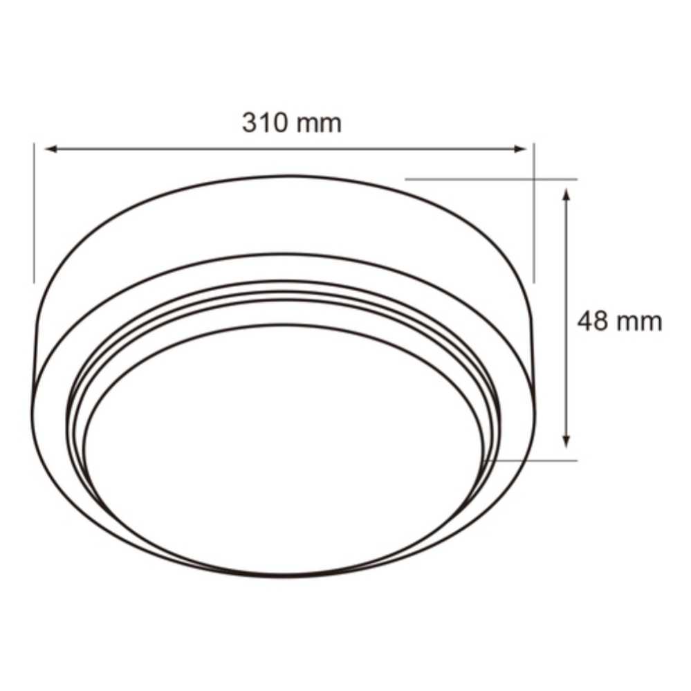 LÁMPARA DE INTERIOR LED PADANG II TECNOLITE PARA SOBREPONER 20W LUZ SUAVE CÁLIDA