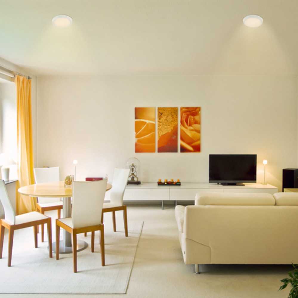 LÁMPARA DE INTERIOR LED PADANG II TECNOLITE PARA SOBREPONER 20W LUZ SUAVE CÁLIDA