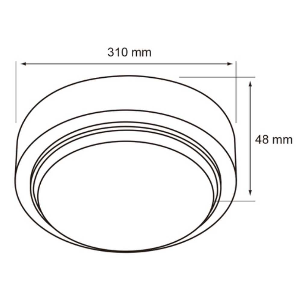 LÁMPARA DE INTERIOR LED PADANG II TECNOLITE PARA SOBREPONER 20W LUZ DE DÍA