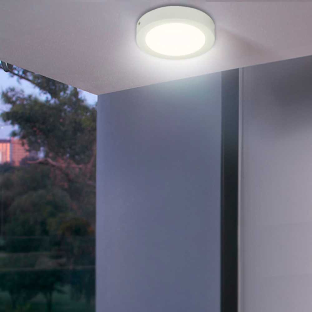 LÁMPARA DE INTERIOR LED TECNOLITE SIRIUS III PARA SOBREPONER 12W LUZ BLANCA NEUTRA