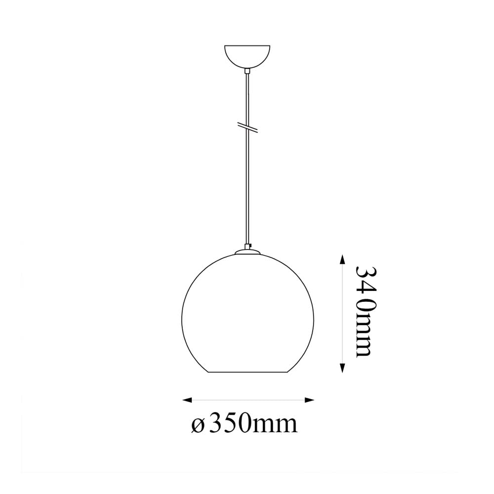 LUM COLGANTE SOLAR CROMO 34X35 CM 60W E26 (FOCO NO INCLUIDO) QUOR