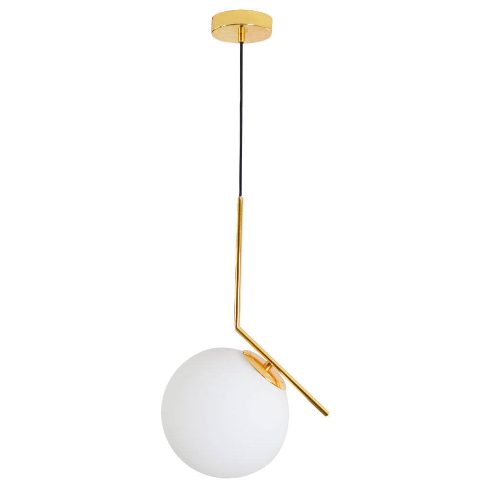 COLGANTE CRISTAL OPALINO 60W E26 90-130V ORO