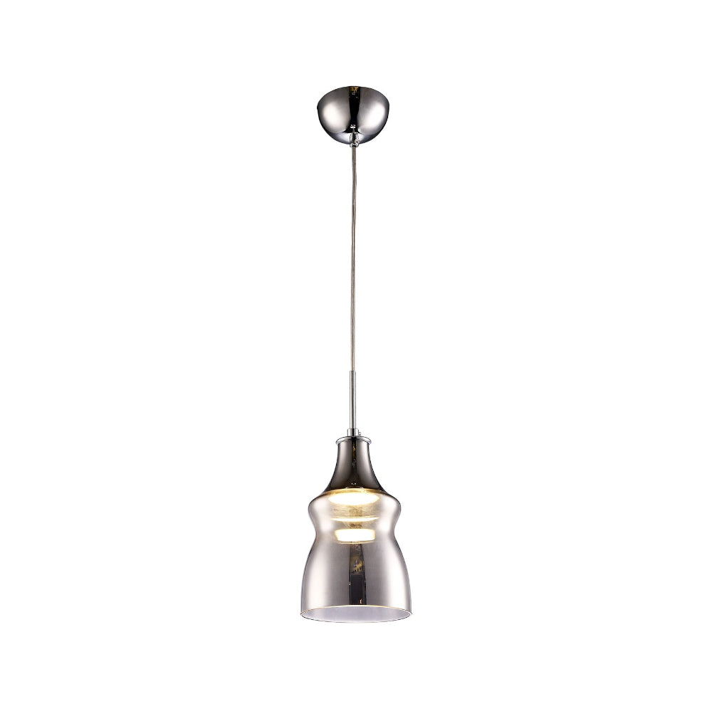 LUM COLGANTE LED VIENA CRISTAL HUMO 135X215 CM 5W 3000K QUOR *** HA. LUMI ***