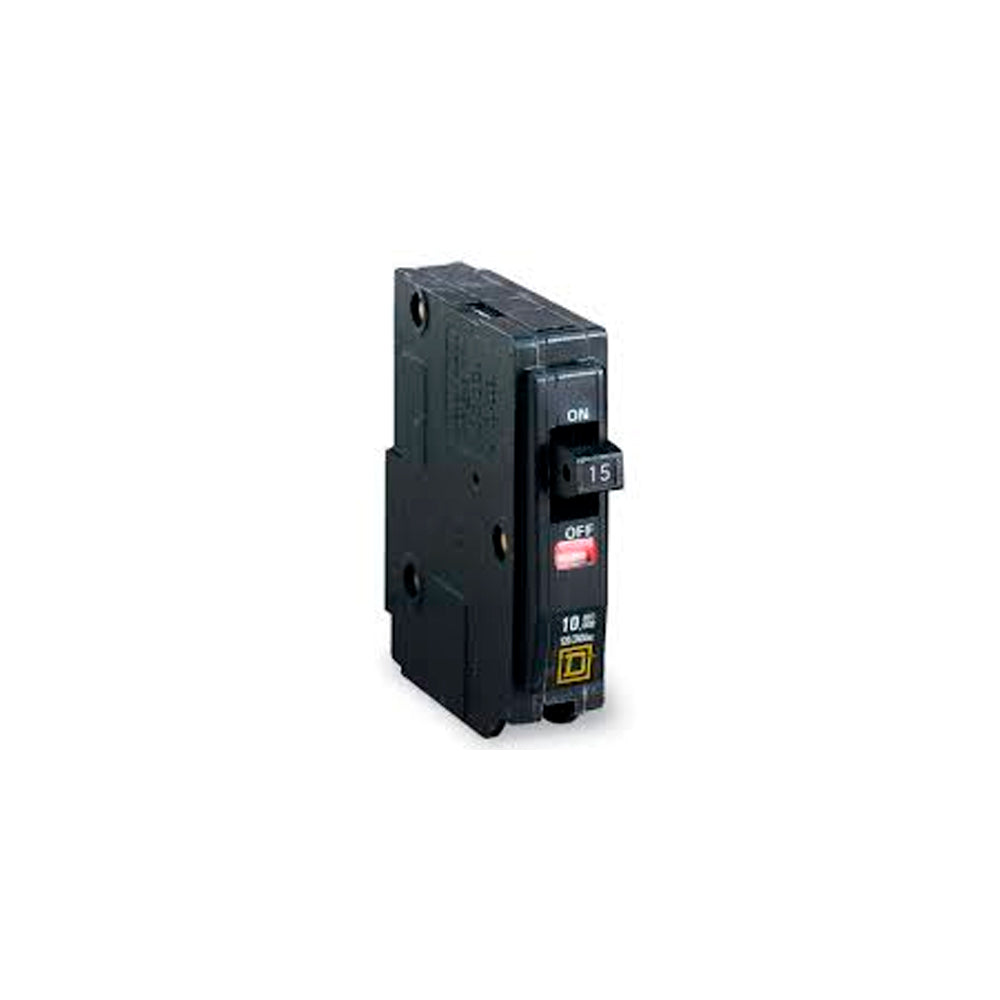 INTERRUPTOR TERMOMAGNETICO QO115 1X15A ENCHUFABLE 10KA 120/240V SCHNEIDER ELECTRIC *** OFRECER BTN1/15 O MX:D115EE ***