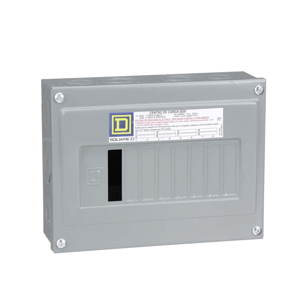 C.DE CARGA 8P./100A.QOD8S SOBREPONER SQUARE D *** OFRECER BTN/8SN ***