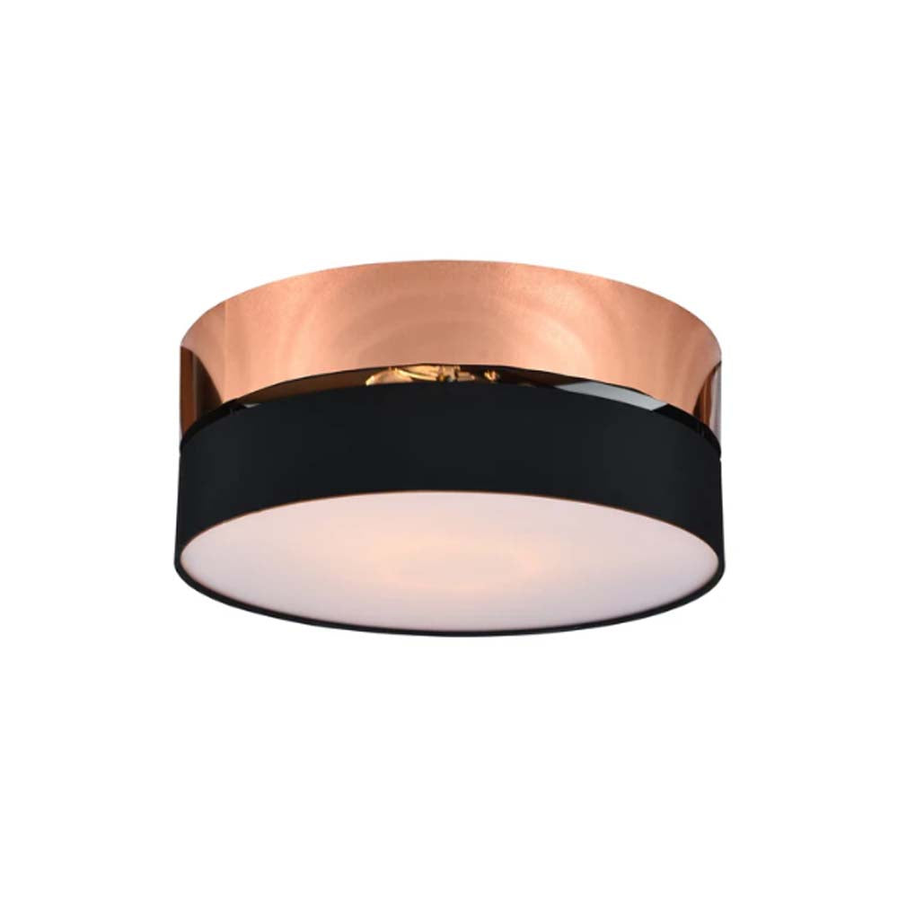 LAMPARA MINIMALISTA PLAFON NEG/COB E27 40W 40CM *** HA. LUMI ***