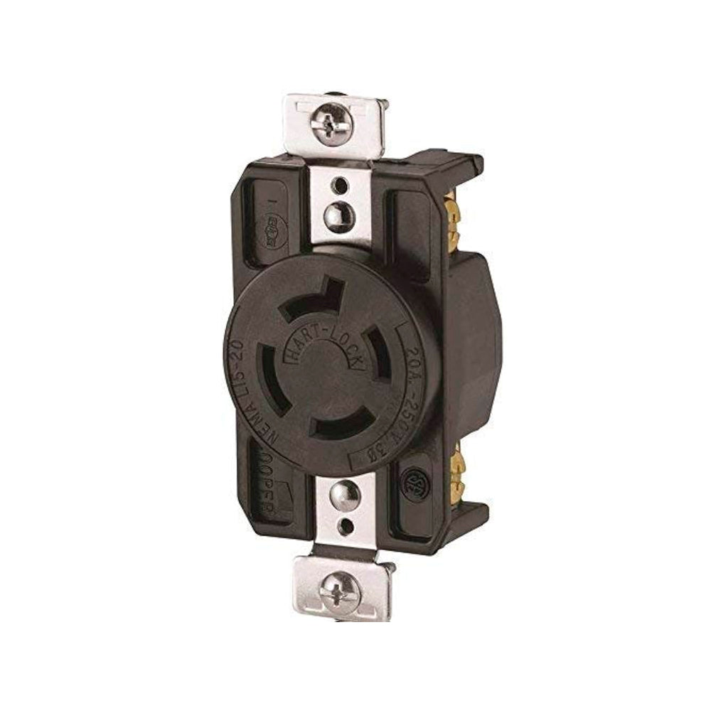 RECEPTACULO NYLON 3F-4H AHL1520R P. A TIERRA 20A/250V A. HART