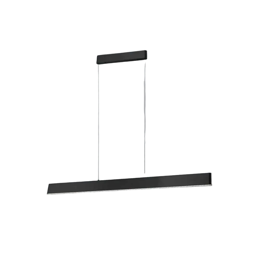 COLGANTE BARRA LINEAL LED NEGRO 1.20 METROS 4000K BCO NEUTRO 1.2 METROS CABLES 110-220V