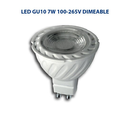 FOCO LED GU10 7W 65K 130V DIMEABLE (S00369) *** HA. LUMI ***