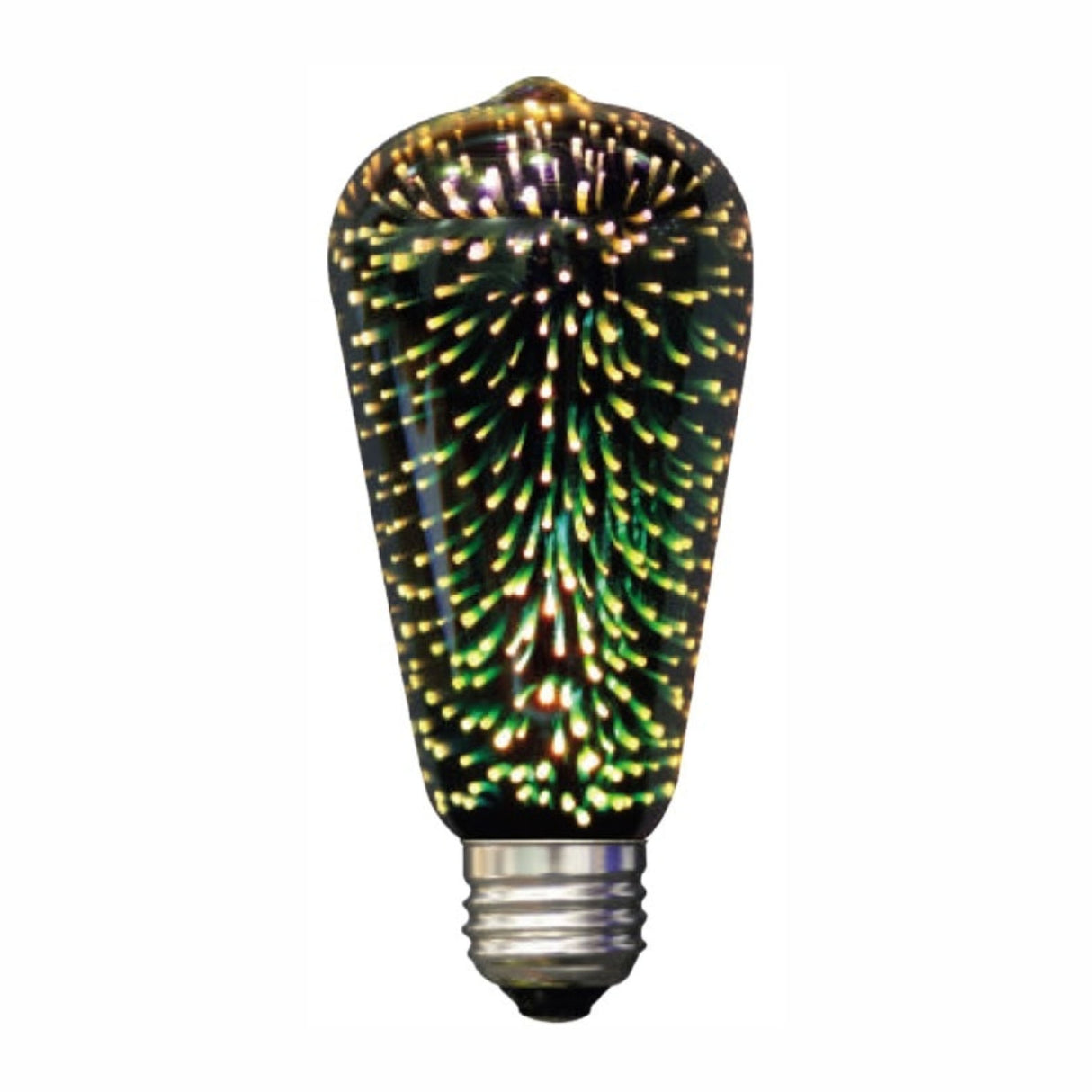 FOCO LED 3D ST64 MULTICOLOR 6W E26 130V *** HA. LUMI ***