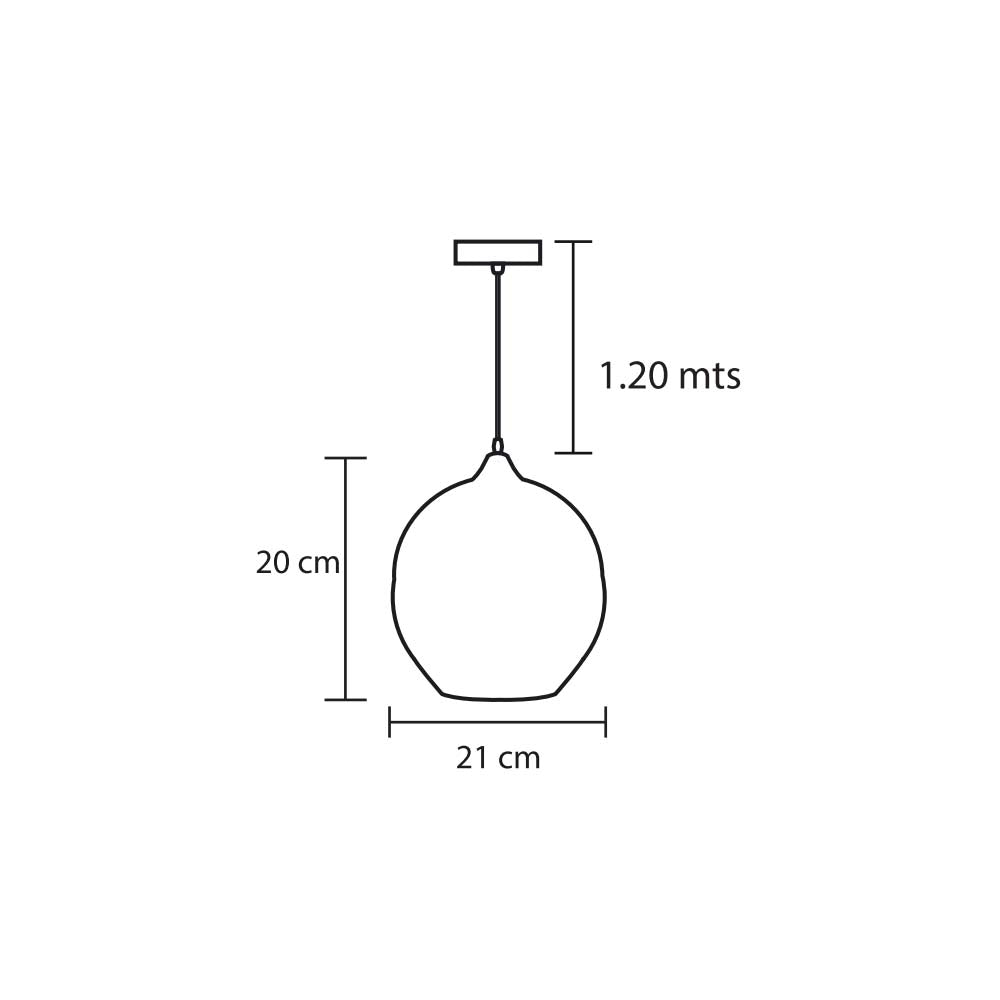 LUMINARIO RETRO SD-04/N 1L E26 NEGRO SAGLITE