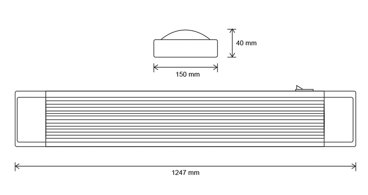 GABINETE SLIM T8 LED 2X17W 90-290 VOLTS CUBIERTA ACRILICO LUZ FRIA *** OFRECER ML-G120T8HR7 ***