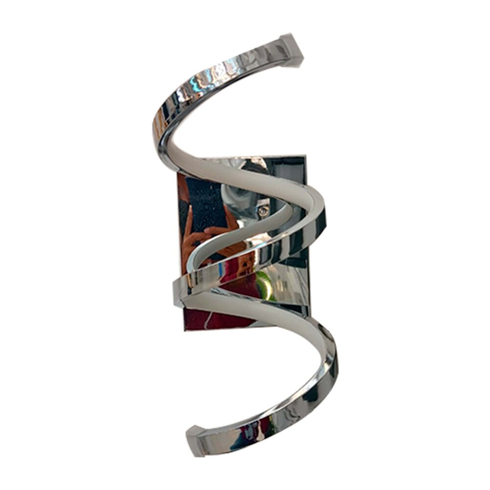 LAMPARA DE PARED ARBOTANTE LED SERPENTIN 18W C/3 CAMBIOS DE LUZ CROMO