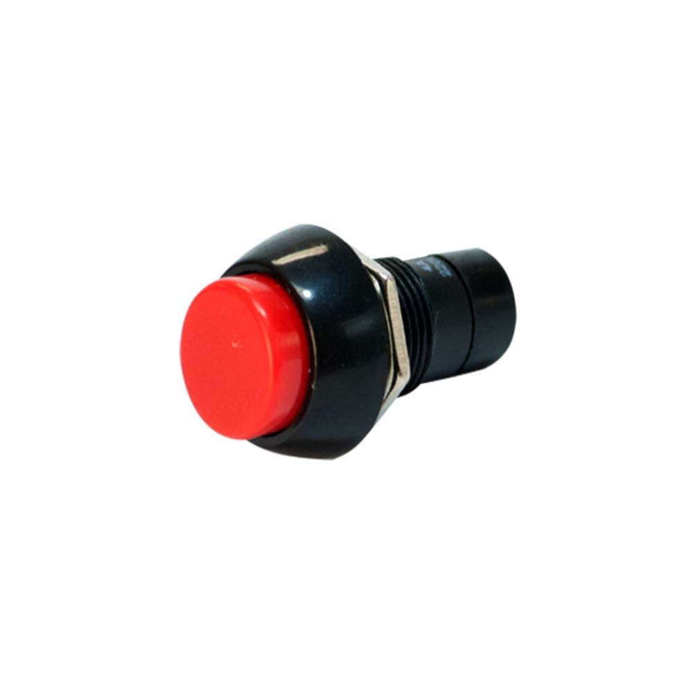 INTERRUPTOR DE PRESION REDONDO 3A 125V ROJO