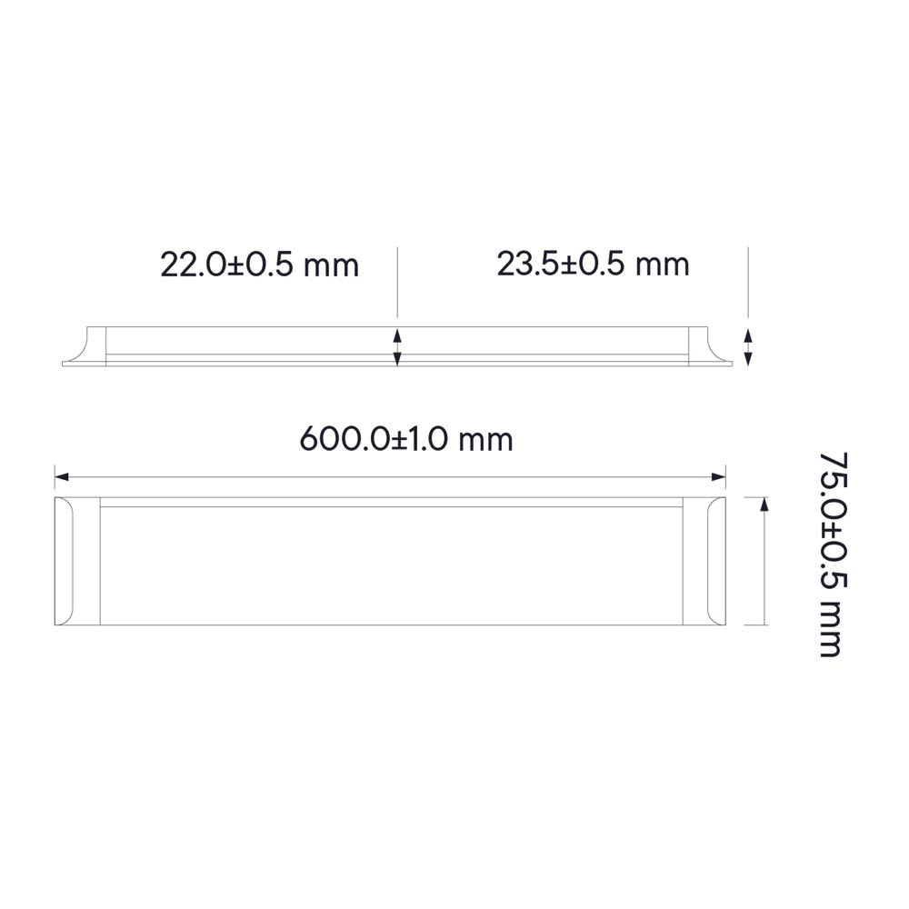 LUMIN. SMD LED SLIM INT. 18W AC90-260V 6000K MEGAMEX *** EXH ***