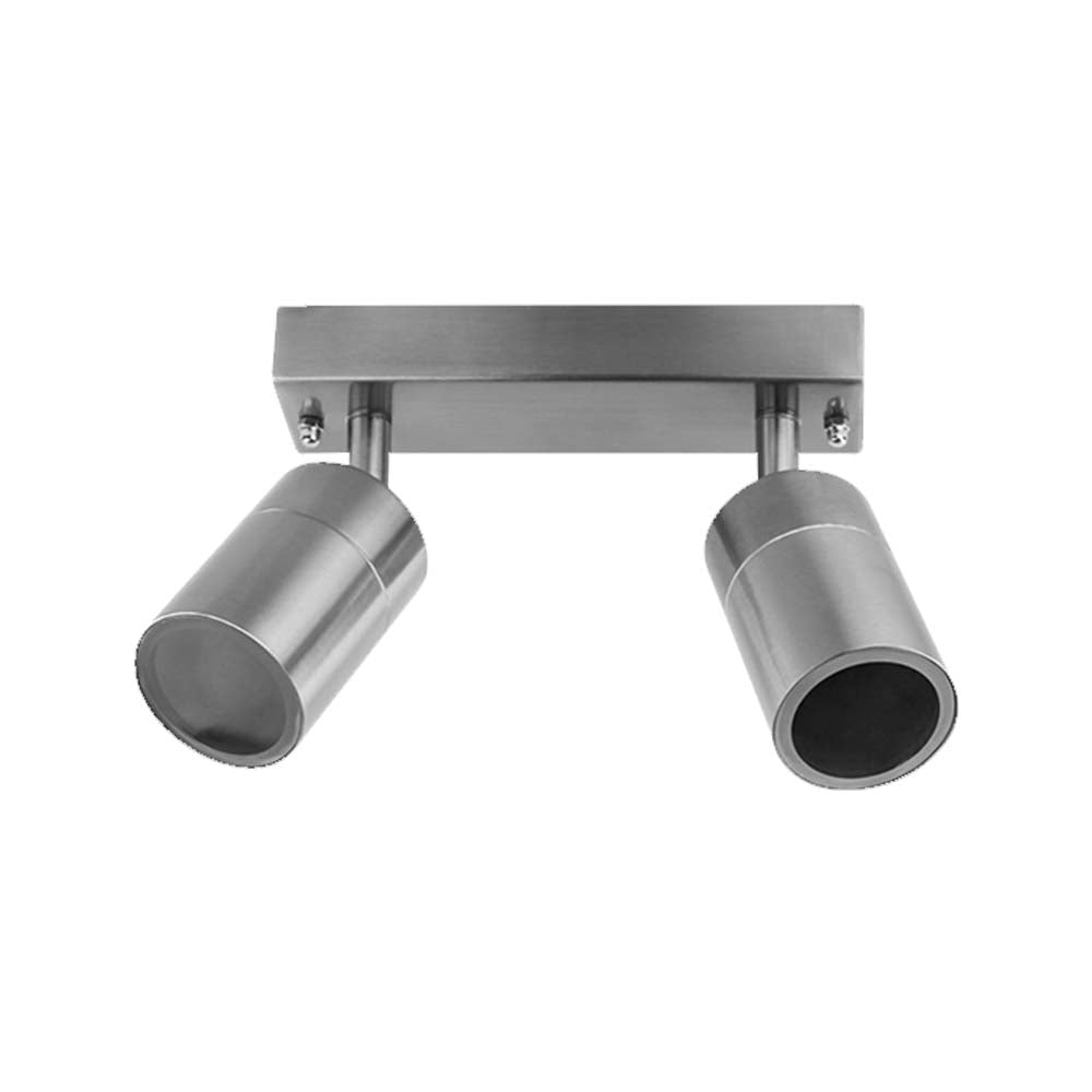 LUMINARIO RESIDENCIAL PARA INTERIOR A TECHO PLATA 70W/2XGU10 IP44 BASE GU10 NO INCLUIDA