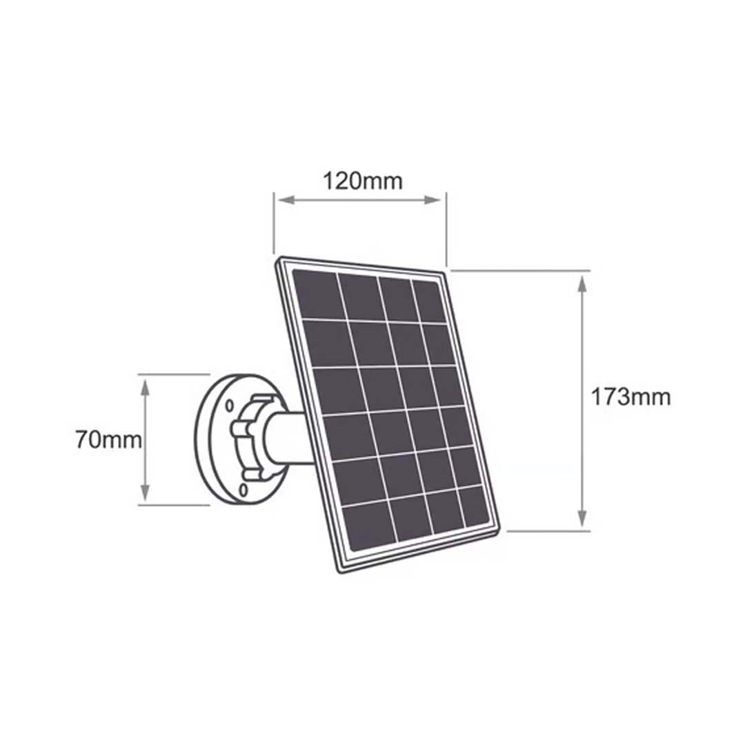 PANEL SOLAR 3W 5.3 V CC USB 3M BCO/NGO