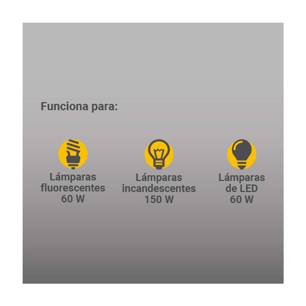 PORTALAMPARA NEGRO E26 CON SENSOR 125V/150W SUPPLIER